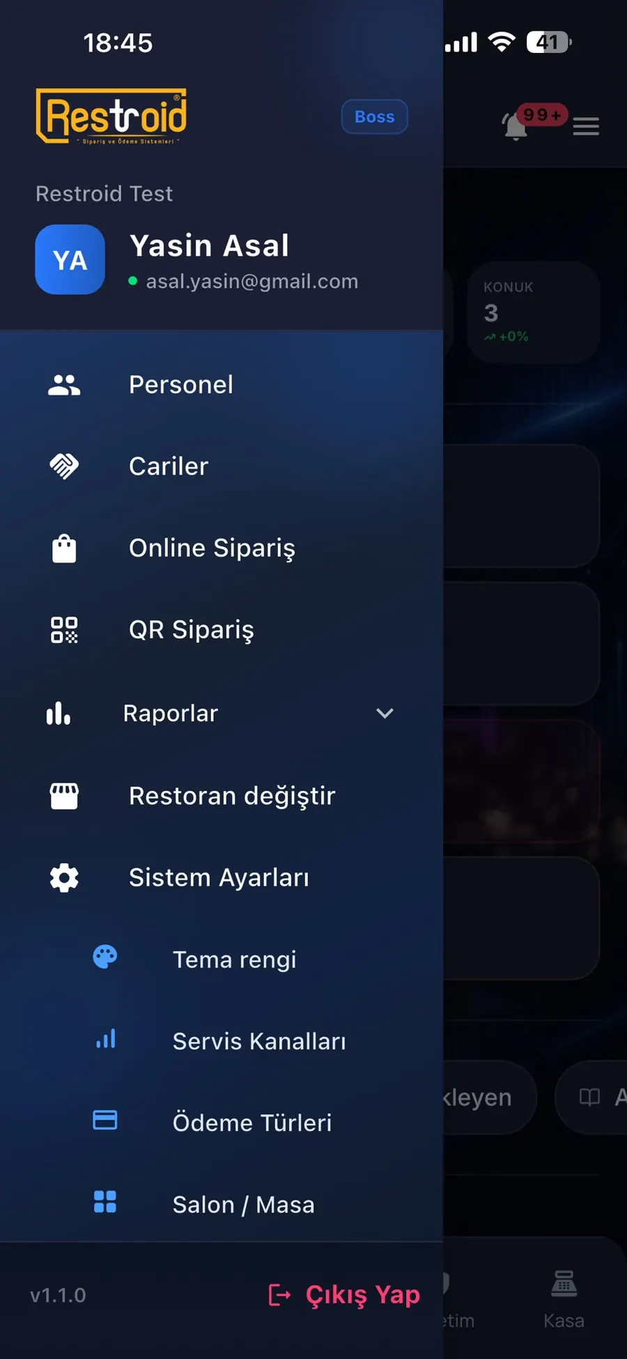 Personel, cari ve sistem ayarı