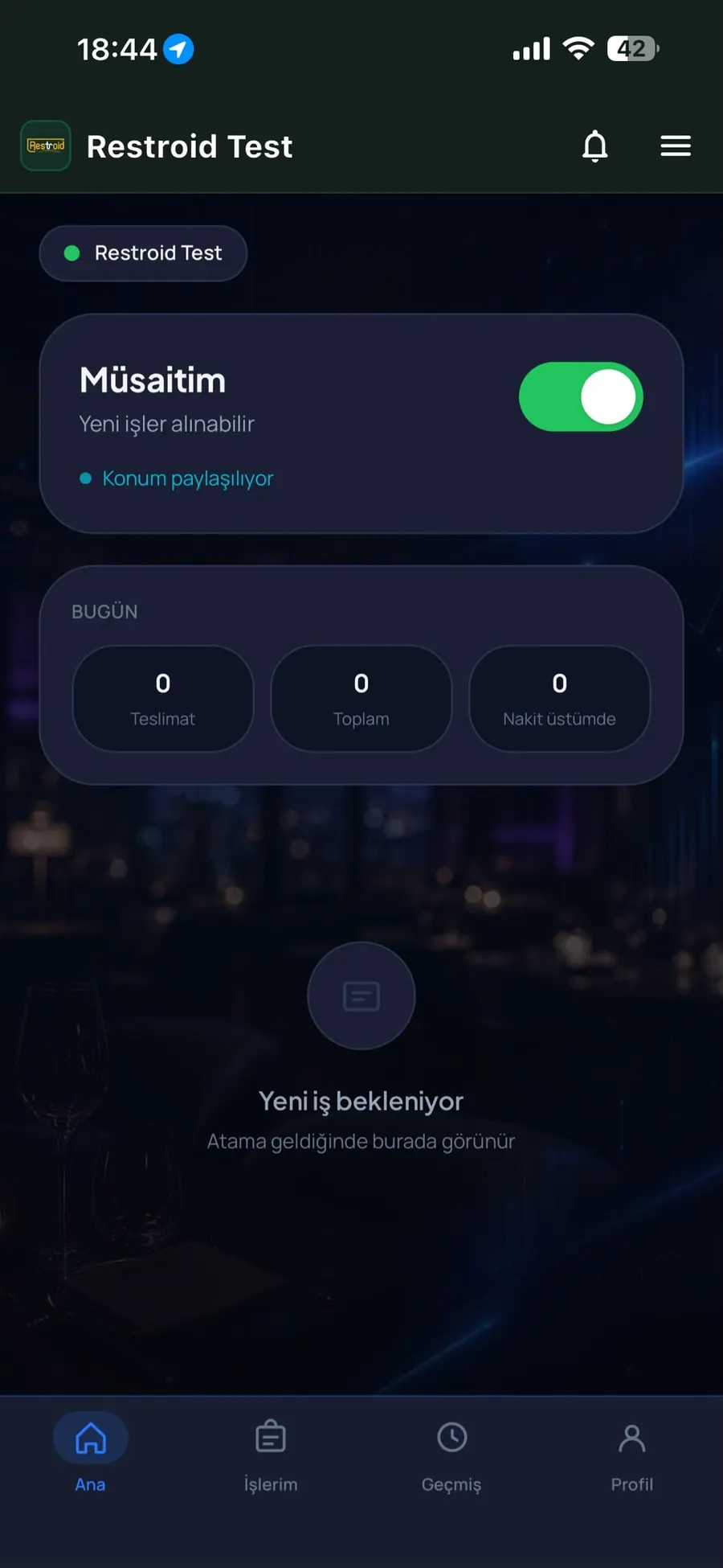 Restroid Kurye ekran görüntüsü