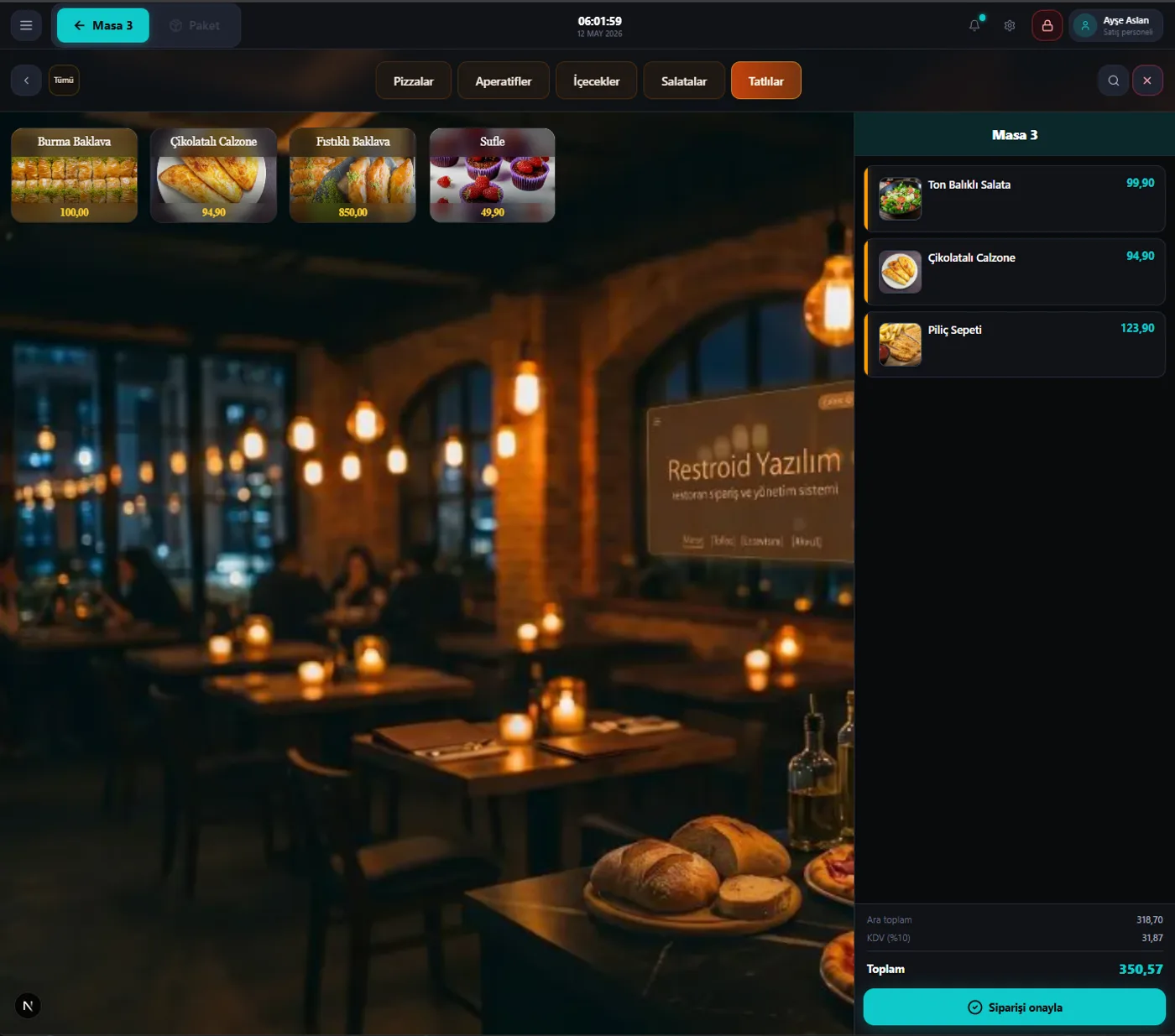 Restroid POS Cloud - Table and Order Management