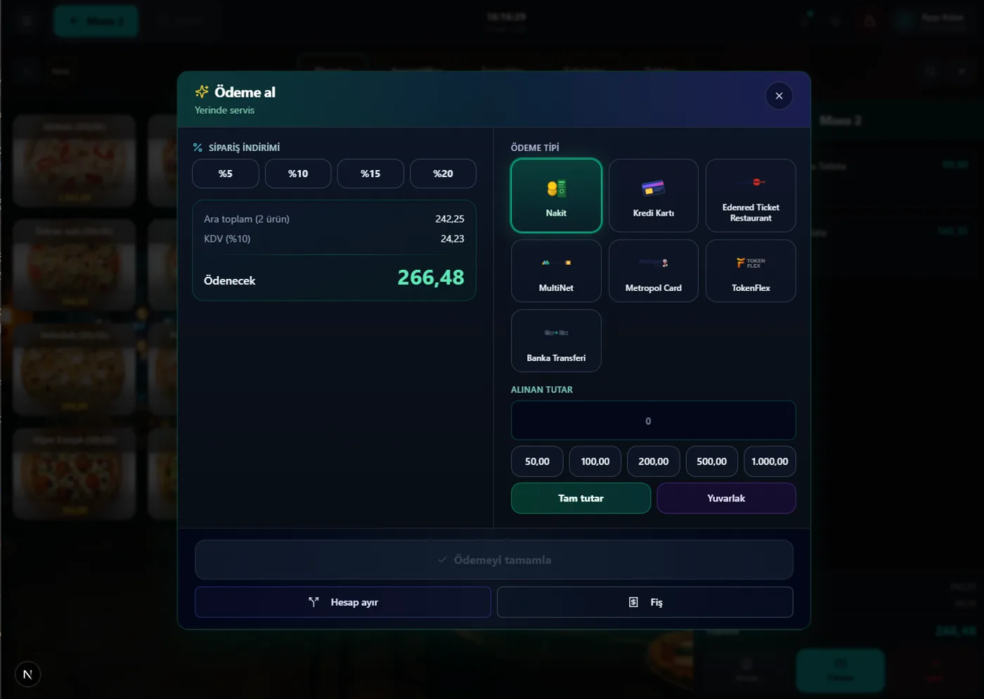 Restroid Payment Screen